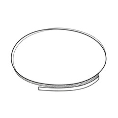 Elegant Oval Mirror or Makeup Compact Sketch Detailed Design Illustration for Creative Projects and Product Visualization with Artistic Flair