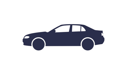Fototapeta premium Car icon, vector illustration, on white backdrop, use for websites, apps, or diagrams