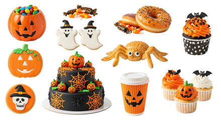 Isolated Halloween Treats