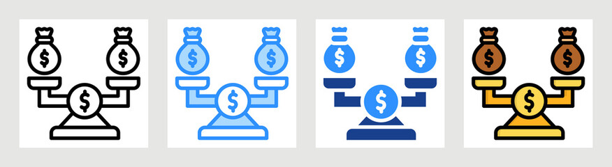 Money Balance Collection Set Multiple Style