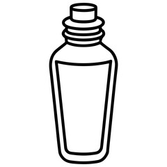 Minimalist Reusable Water Bottle Icon – Clean Line Art Vector Illustration