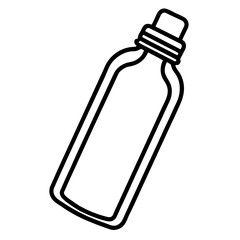 Minimalist Reusable Water Bottle Icon – Clean Line Art Vector Illustration
