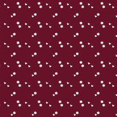 Adorable Whimsical Floral Pattern with Pastel Colors and Polka Dots