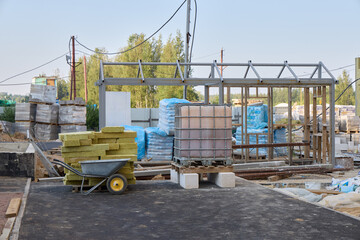 Monitoring Construction Site Progress Along with Essential Materials and Equipment Resources