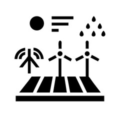 Craft a detailed silhouette of a Smart Grids Energy