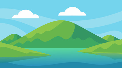 Fototapeta premium landscape with mountains