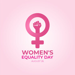 Vector graphic of Women’s Equality Day for Women’s Equality Day celebration.
