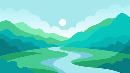 Obraz premium landscape with mountains