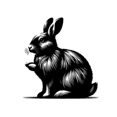 Playful Cute Bunny Rabbit Cartoon Vector Illustration