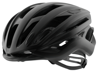 Cycling safety gear black helmet outdoor sports close-up view. Isolated on transparent background, png.