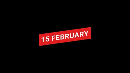 15 February Banner Animation