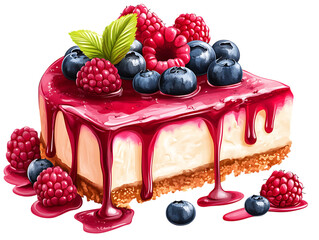  Delicious cheesecake slice 