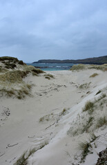 White Sand Dunes and Turquoise Waters in Barra