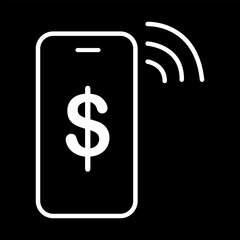 Digital Money Transfer icon. Vector icon design