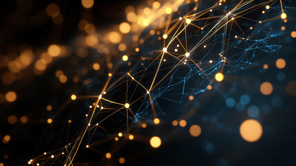 Global Network Connections Map