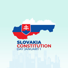 Vector graphic of Slovakia Constitution Day for Slovakia Constitution Day celebration.