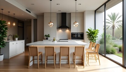 Minimalist Interior of a Modern Kitchen