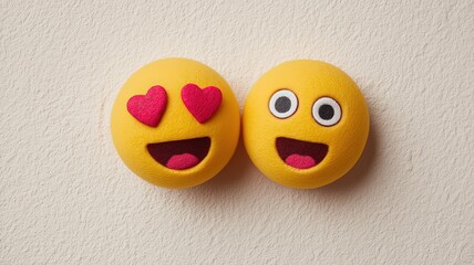 Adorable Emoji Eggs: Happy Valentine's Day Decor, Cute Expressions, Festive Easter Design