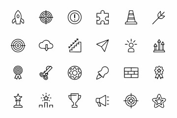 Fototapeta premium A futuristic and motivational bundle illustrating breakthrough ideas and forward movement. Great for startups, tech innovation, and growth strategy content