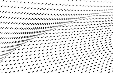Abstract halftone wave dotted background. Halftone twisted grunge pattern, dot, circle.  Vector modern optical halftone pop art texture for poster, business card, cover, label mock-up, sticker layout