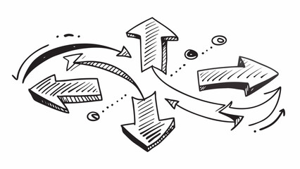 vector illustration of a arrows