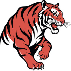 Fototapeta premium tiger vector illustration