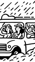 three stylish women enjoying a luxurious ride in a sleek black limousine creating unforgettable memories on a night out filled with glamour and excitement