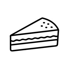 vector illustration of a cake