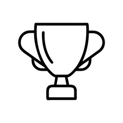 vector gold cup on a white background