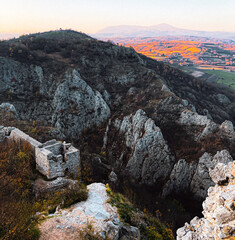 Remains of Soko Grad Sokolac, medieval fortress, Sokobanja in Eastern Serbia