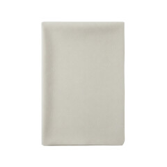 Folded gray fabric, isolated on transparent background