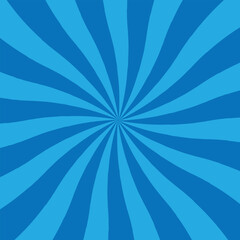 Bright Sunburst Rays in Sky Blue Background for Calm Relaxation