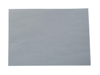 Empty crumpled page isolated. Wrinkled white paper with alpha channel. Can be used as elements for design projects. 