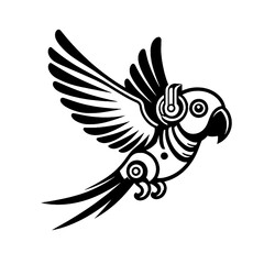 Obraz premium vector parakeet logo