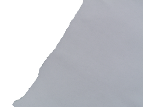 White paper torn apart. Wrinkled white paper with alpha channel. Can be used as elements for design projects. 