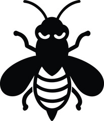 angry honey bee silhouette