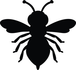 angry honey bee silhouette