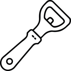 bottle opener line art