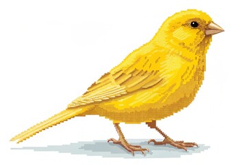 High-Quality 3d Pixel Art Canary bird : Trendy, Versatile & Top-Selling Designs	