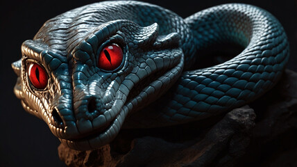 Fototapeta premium Snake close up image