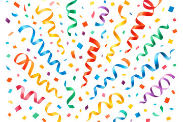 Colorful Party Confetti – Celebration Element Festive