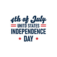 4th of July United States Independence Day Vector
