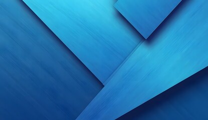 Obraz premium Abstract geometric blue background with overlapping shapes and gradients