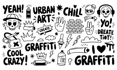 vector illustration of a set of icons for web