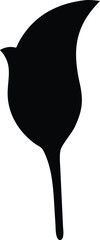 calla lily flower silhouette