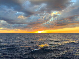 sunset over the ocean, colors of nature 15 clouds, sky