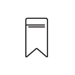 Vector art of bookmark icon on transparent background