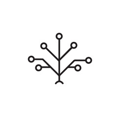 Vector art of abstract network connection symbol