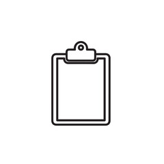 Vector art of clipboard icon isolated on white background