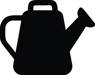 Obraz premium garden watering can silhouette